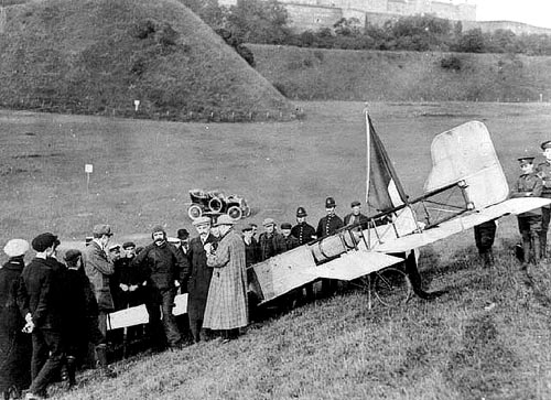 Blériot efter landingen i Dover