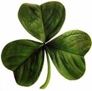 Irlands nationalsymbol, den trebladede hvidkløver, er også Skt. Patricks symbol.