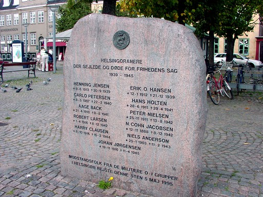 Monument fra Helsingør over døde sømænd fra 2. verdenskrig